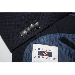 JOSEPH ABBOUD Men's 50R Navy Reda 110s Wool Sport Coat Executive Fit 2B 2-Vent